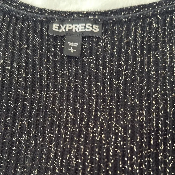 Express Black V-Neck Sweater - Picture 2 of 5
